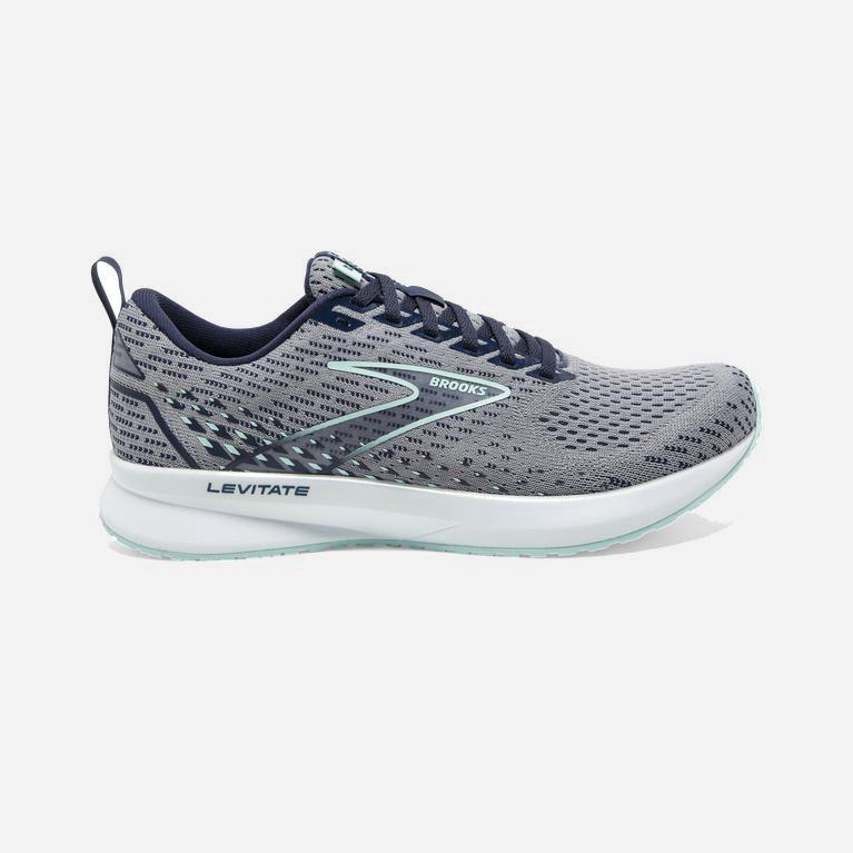 Brooks Levitate 5 - Zapatillas Running Asfalto Mujer - Gris / Azules Claro (KM2865403)